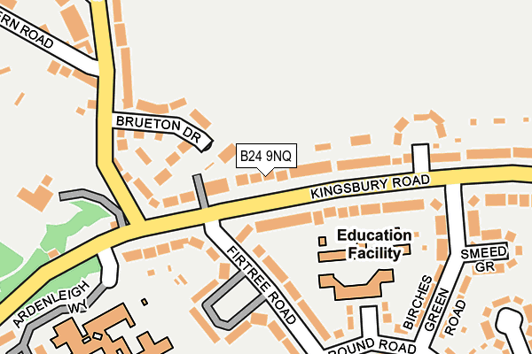 B24 9NQ map - OS OpenMap – Local (Ordnance Survey)