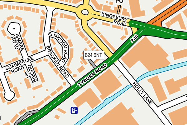 B24 9NT map - OS OpenMap – Local (Ordnance Survey)