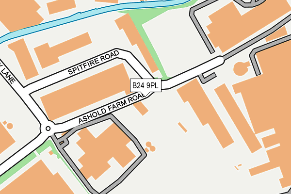 B24 9PL map - OS OpenMap – Local (Ordnance Survey)