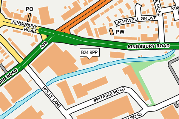 B24 9PP map - OS OpenMap – Local (Ordnance Survey)