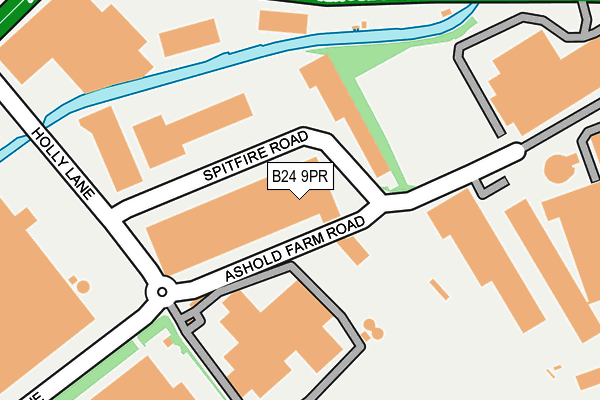 B24 9PR map - OS OpenMap – Local (Ordnance Survey)