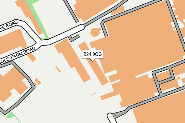 B24 9QG map - OS OpenMap – Local (Ordnance Survey)