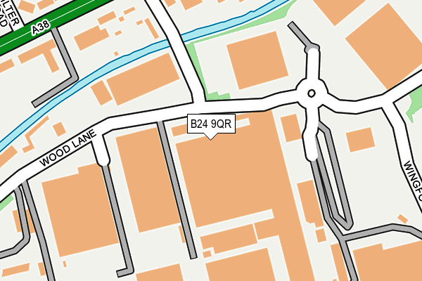 B24 9QR map - OS OpenMap – Local (Ordnance Survey)