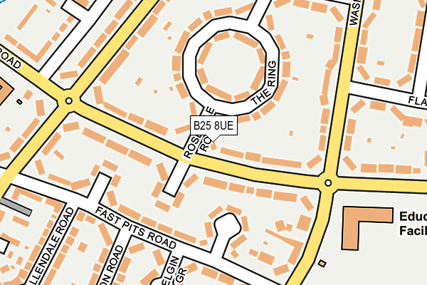 B25 8UE map - OS OpenMap – Local (Ordnance Survey)