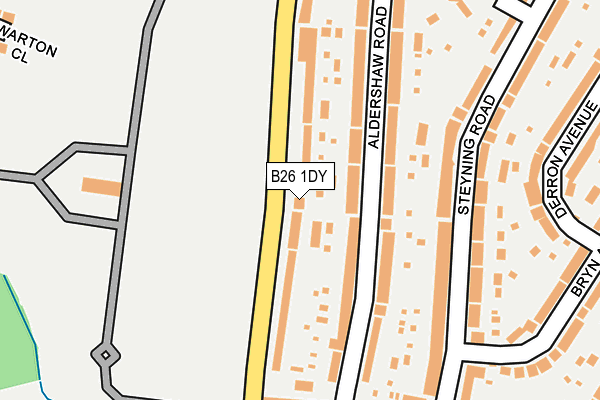 B26 1DY map - OS OpenMap – Local (Ordnance Survey)