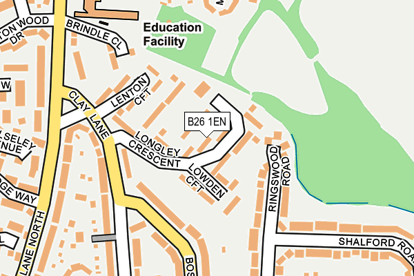 B26 1EN map - OS OpenMap – Local (Ordnance Survey)