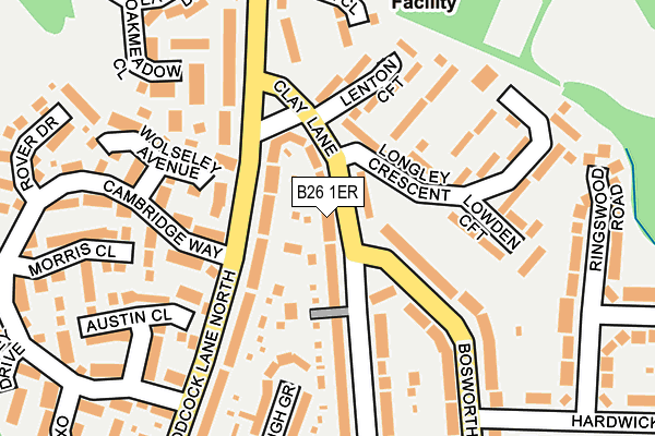 B26 1ER map - OS OpenMap – Local (Ordnance Survey)