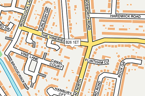 B26 1ET map - OS OpenMap – Local (Ordnance Survey)