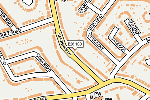 B26 1SD map - OS OpenMap – Local (Ordnance Survey)