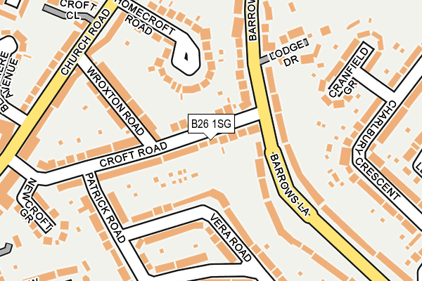 B26 1SG map - OS OpenMap – Local (Ordnance Survey)