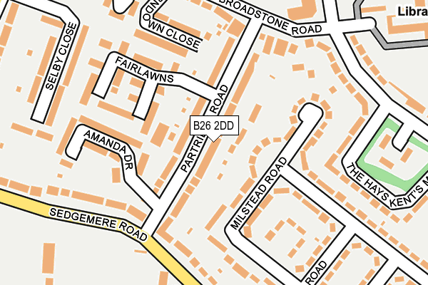 B26 2DD map - OS OpenMap – Local (Ordnance Survey)