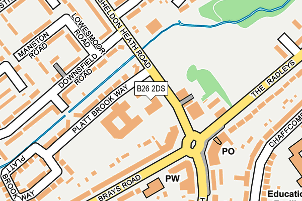 B26 2DS map - OS OpenMap – Local (Ordnance Survey)