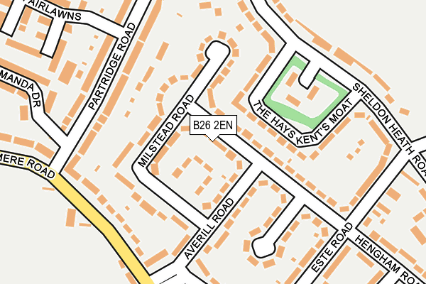 B26 2EN map - OS OpenMap – Local (Ordnance Survey)