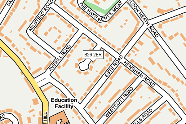 B26 2ER map - OS OpenMap – Local (Ordnance Survey)