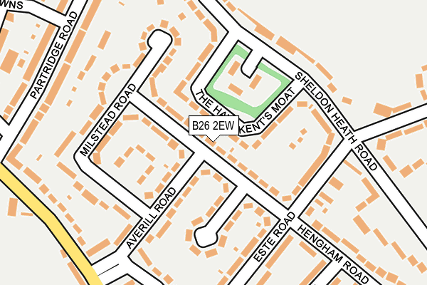 B26 2EW map - OS OpenMap – Local (Ordnance Survey)