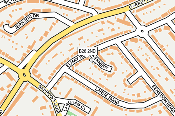 B26 2ND map - OS OpenMap – Local (Ordnance Survey)