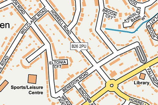 B26 2PU map - OS OpenMap – Local (Ordnance Survey)