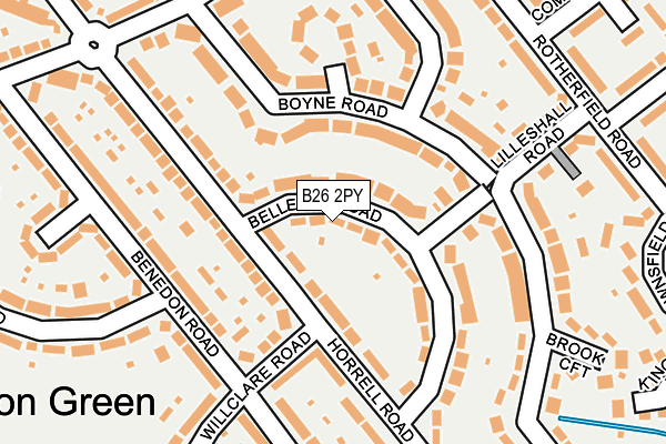 B26 2PY map - OS OpenMap – Local (Ordnance Survey)