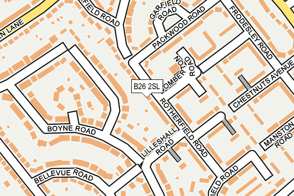 B26 2SL map - OS OpenMap – Local (Ordnance Survey)