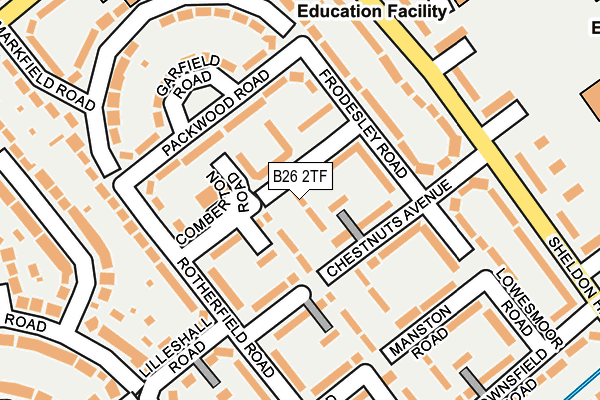 B26 2TF map - OS OpenMap – Local (Ordnance Survey)