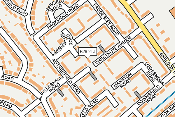 B26 2TJ map - OS OpenMap – Local (Ordnance Survey)