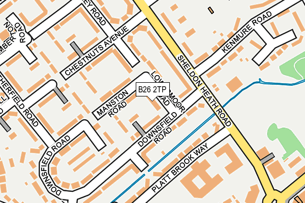 B26 2TP map - OS OpenMap – Local (Ordnance Survey)