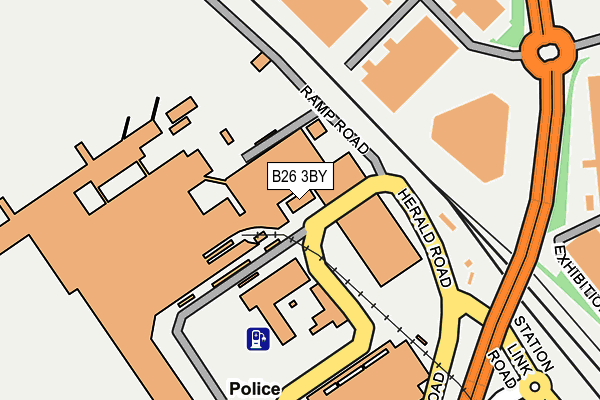 B26 3BY map - OS OpenMap – Local (Ordnance Survey)