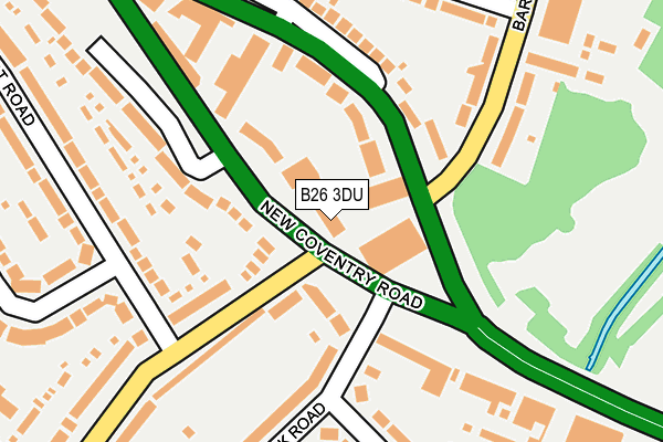 B26 3DU map - OS OpenMap – Local (Ordnance Survey)