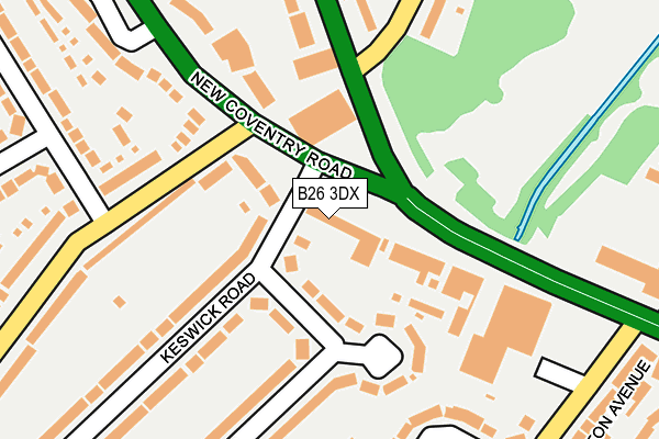 B26 3DX map - OS OpenMap – Local (Ordnance Survey)