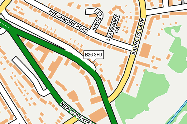 B26 3HJ map - OS OpenMap – Local (Ordnance Survey)
