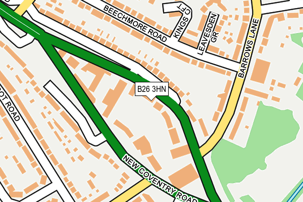 B26 3HN map - OS OpenMap – Local (Ordnance Survey)