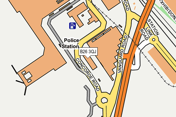 B26 3QJ map - OS OpenMap – Local (Ordnance Survey)