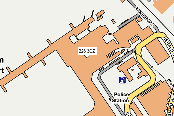 B26 3QZ map - OS OpenMap – Local (Ordnance Survey)