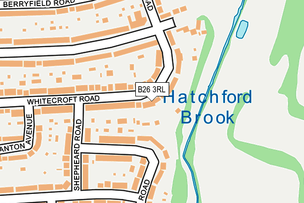 B26 3RL map - OS OpenMap – Local (Ordnance Survey)