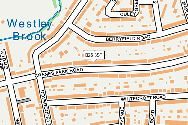 B26 3ST map - OS OpenMap – Local (Ordnance Survey)