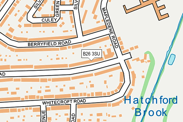 B26 3SU map - OS OpenMap – Local (Ordnance Survey)