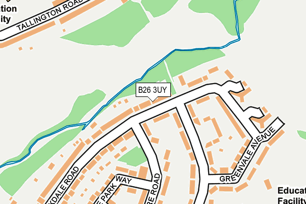 B26 3UY map - OS OpenMap – Local (Ordnance Survey)