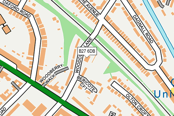 B27 6DB map - OS OpenMap – Local (Ordnance Survey)