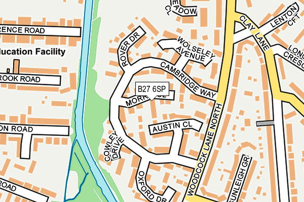 B27 6SP map - OS OpenMap – Local (Ordnance Survey)