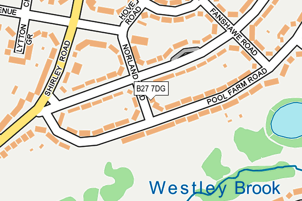 B27 7DG map - OS OpenMap – Local (Ordnance Survey)