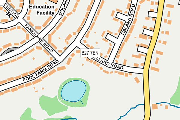 B27 7EN map - OS OpenMap – Local (Ordnance Survey)