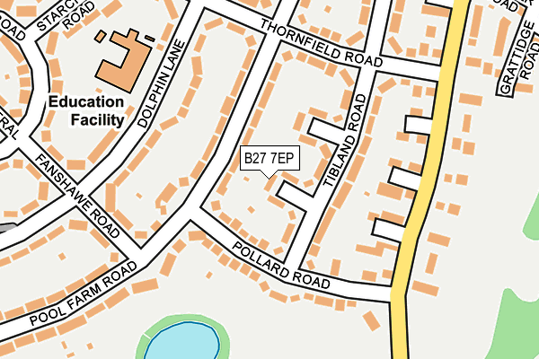 B27 7EP map - OS OpenMap – Local (Ordnance Survey)