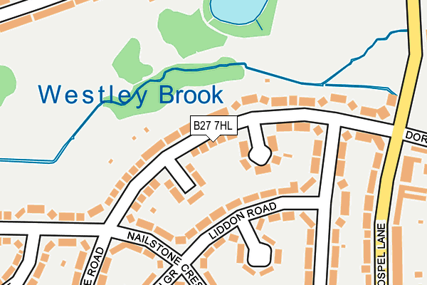 B27 7HL map - OS OpenMap – Local (Ordnance Survey)