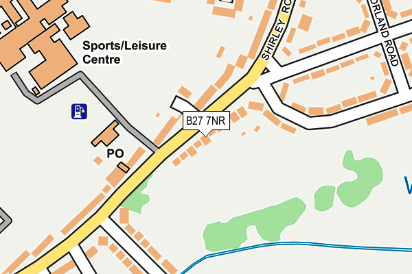 B27 7NR map - OS OpenMap – Local (Ordnance Survey)