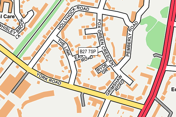 B27 7SP map - OS OpenMap – Local (Ordnance Survey)