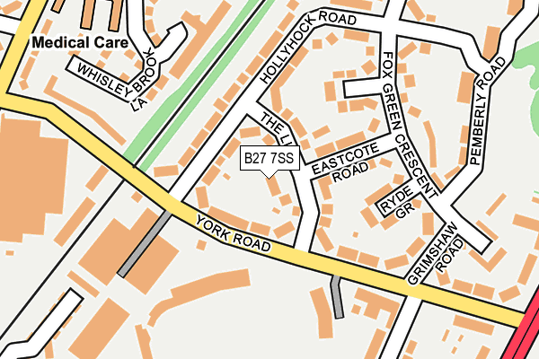 B27 7SS map - OS OpenMap – Local (Ordnance Survey)