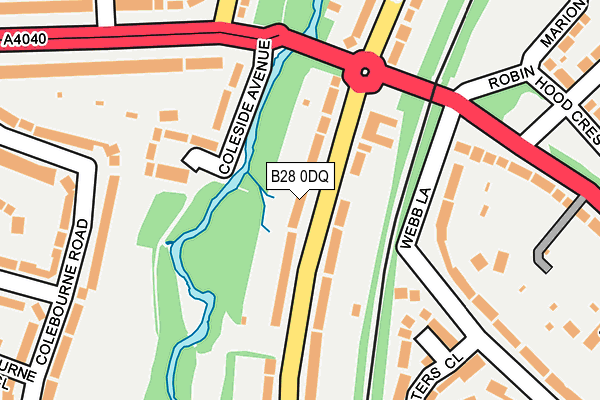 B28 0DQ map - OS OpenMap – Local (Ordnance Survey)