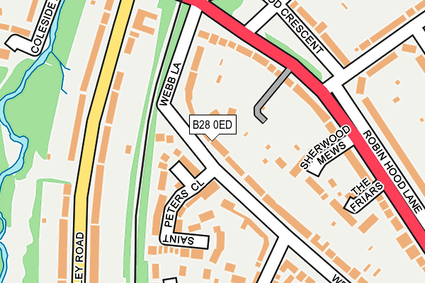 B28 0ED map - OS OpenMap – Local (Ordnance Survey)