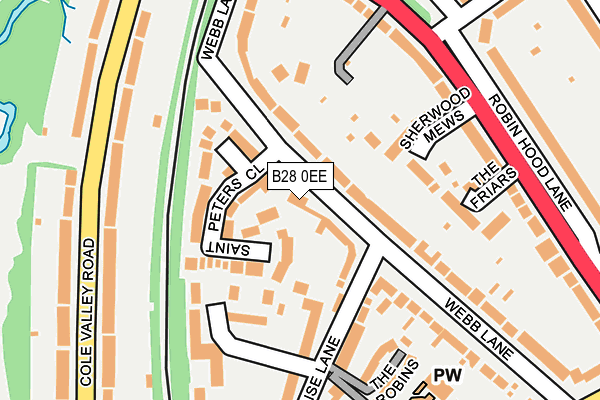 B28 0EE map - OS OpenMap – Local (Ordnance Survey)