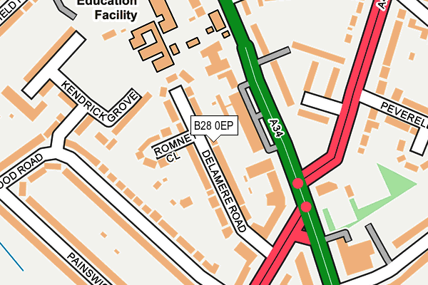 B28 0EP map - OS OpenMap – Local (Ordnance Survey)